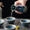 DOITOOL Sake Bottle Japanese Sake Set Ceramic Pot Japanese Cup