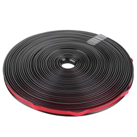 Car Protector, Car Rim Strip Comfortable Wheel Strip Unique 8M DIY Length Affordable for Prevent Scratches or Small Bump Damages(Black)