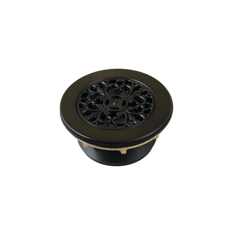 Kingston Brass BSFT4135 Watercourse 4-1/4" Round Brass Shower Base Drain,
