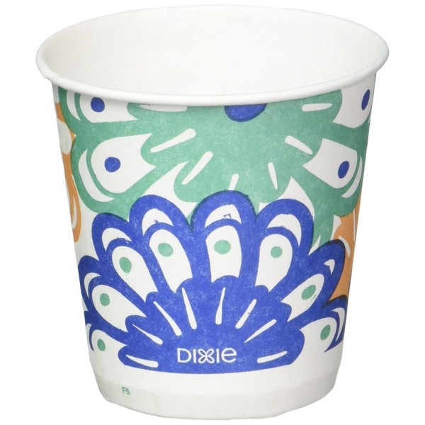 Dixie Disposable Bathroom Cups, Coordinating Design 3 oz. - 1200 Cups
