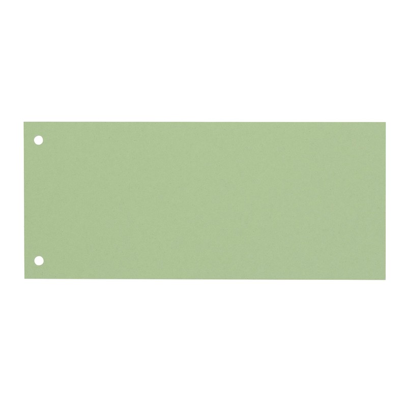 200 Dividers in Green, 24 x 10.5 cm, Punched, 180