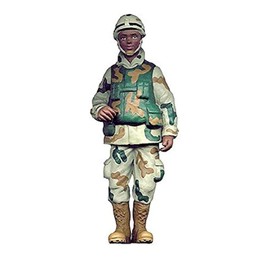 Kurt Adler Military Ornament (Black Man Marine)