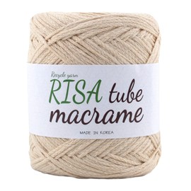 Risa Tube Macrame Cotton Hand Knitting Yarn Cotton 2mm x 320m, 250g