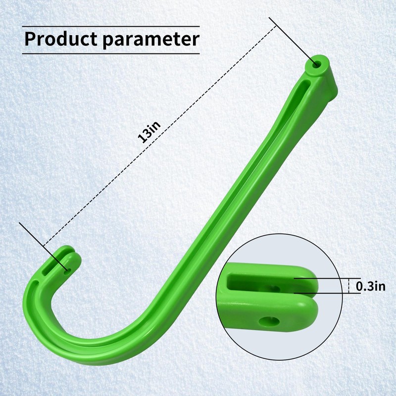 One Pair Vsttar 3639-781 Pair Green Snowmobile Ski Handle, Ski