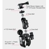 BRCOVAN Camera Mount Kit with Aluminum Alloy Handlebar Mount, Double