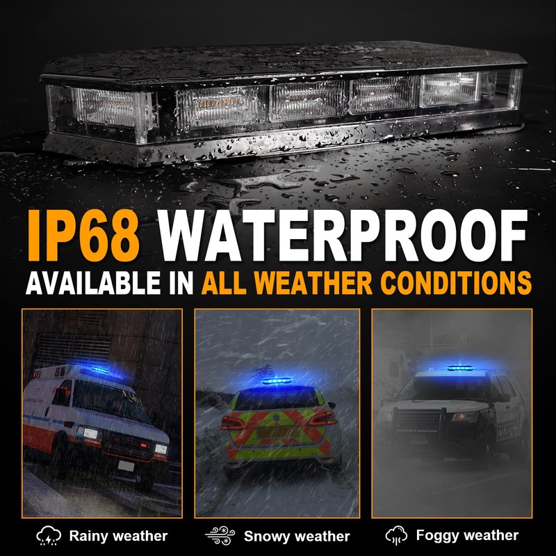 ASPL 16.5 Inch Roof Top Beacon Emergency Strobe Light 56