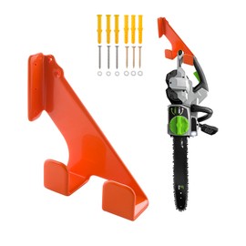 JUXINYID Heavy-Duty Chainsaw Holder, Chainsaw Hanger Wall Mount for Garage Organization and Storage