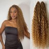 Honey Blonde #27 color Human Hair Crochet Boho Box Braids