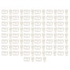 100Pcs Funny Planner Clips Anti Rust Electroplating Process Envelope Coffee