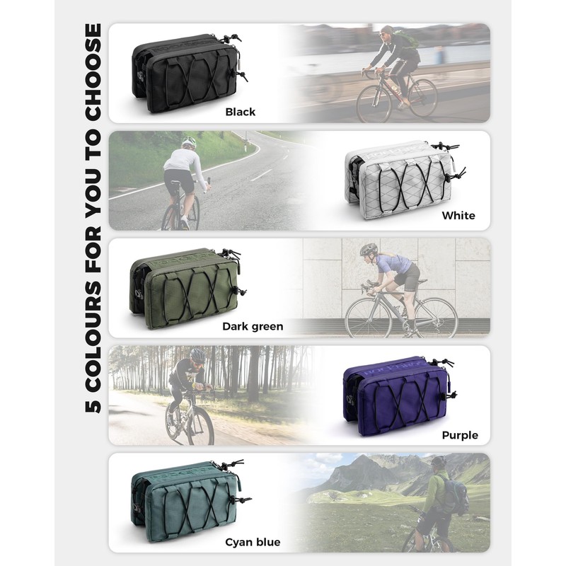 ROCKBROS Bicycle Frame Bag Bicycle Bag Frame Storage Bag with