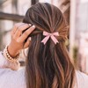 Iaceble Pink Bow Hair Clip Barrette Small Ribbon Bow Hairclip