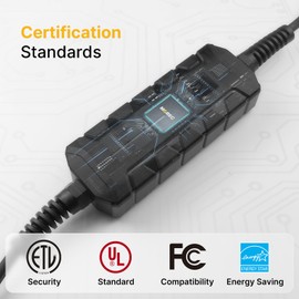Morec Level 2 EV Charger ETL Certified, 40A 9.6KW Home Charging Station, Plug-in NEMA 14-50 240V, Portable EV Charger with 25FT Cable for SAE J1772 Cars