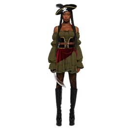 Dolls Kill Womans Pirate Costume - Ren-Fair Inspired Outfit by Trickz N' Treatz - Medium