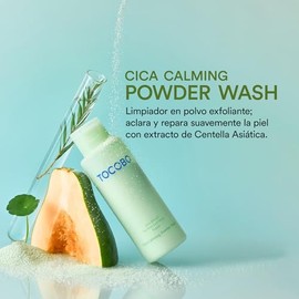 TOCOBO Cica Calming Powder Wash 50 g Limpiador Facial en Polvo Calmante y Exfoliante Suave