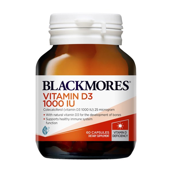 Blackmores Vitamin D3 1000IU - High Potency - 60 capsules