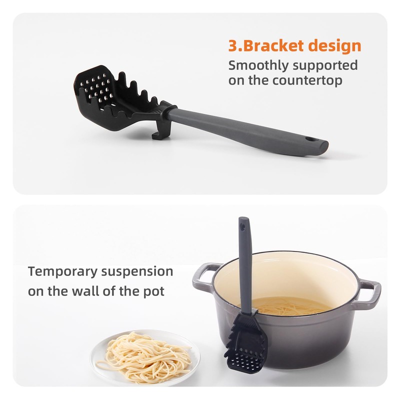 All-in-1 Multifunctional Kitchen Spoon | Egg Separator, Masher, Skimmer, Grinder