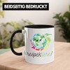 Trendation - Respek-Tiere Tierschutz Tasse Veganer Geschenk Vegan Vegetarier Geschenkidee