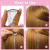 6PCS Clip en Ha Tinsel Set 23.6 pulgadas Fay Peluca