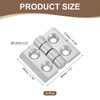 uxcell 4Pcs Zinc Alloy Door Hinges, 30mmx38mm Small Cabinets Hinges