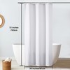 OVZME Stall Fabric Shower Curtain Set - 36x72, Waffle Weave