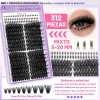 Kit De Extensiones De Pestañas De Alta Capacidad,1274 Pcs