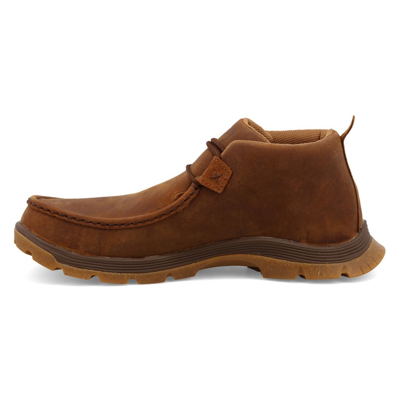 Twisted X Men's Chukka Oblique Toe, Moc Toe with CellSole,