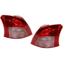 For 2006-2008 Toyota Yaris Pair Rear Tail Lights Driver and Passenger Side Assembly Unit 2dr hatchback TO2800167 TO2801167| 81561-52460 81551-52520