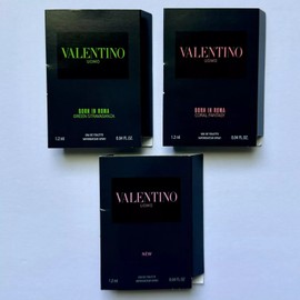 Valentino UOMO Men’s Cologne Collection Sample Spray Vial 3pc Set