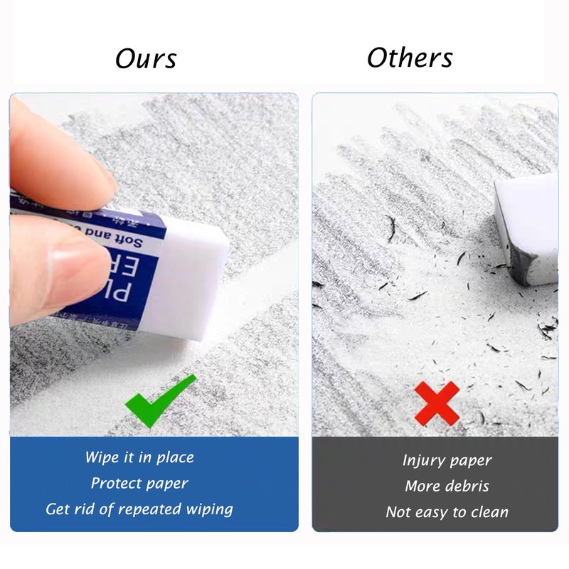 20 Pcs Erasers for Kids, Easy to Use Rubbers Erasers,
