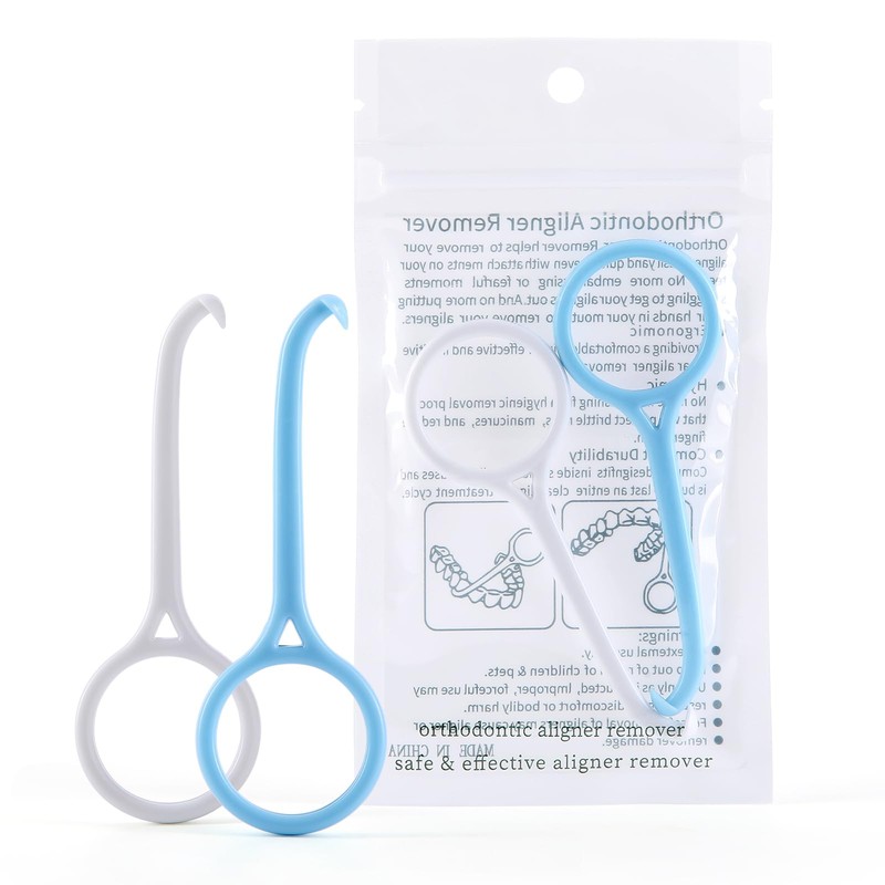 JMU Aligner Remover Tool, 2 Colors Clear Aligner Removal Tool,