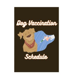 Dog Vaccination Schedule: dog vaccine log, puppy shot record, pet vaccination tracker, canine health journal, veterinary records book, dog medical ... care planner, dog travel health documents