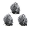 CKMOVA FW-1 Furry Windscreen Dead Cat for Lavalier Microphones 3-Pack