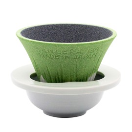 Kofil 1390400503 Coffee Filter Dripper with Dedicated Base and Saucer, Green