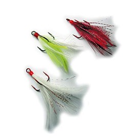 Feather Feather Treble Hooks (Size 6 Treble Hooks 1/0, 4