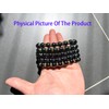 EUMENIDES Magnetic Hematite Bracelet，Magnetic Bracelet，8/10MM，Eliminate Static Electricity,(Red Circle+Magnet, 10MM)