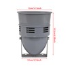 Mxfans AC110V MS-290 Grey Plastic Mini Motor Siren Sound Alarm