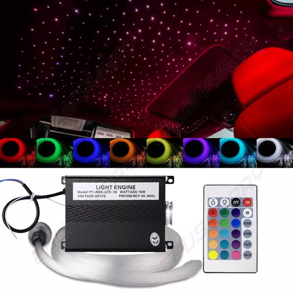CHUSYYRAY 300PCS Fiber Optic Light Kit Car Star Headliner Ceiling