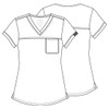 Cherokee Women Scrubs Top Workwear Revolution Tuckable V-Neck O.R WW657,