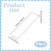 INFUNLY 10pcs Clear White Reusable Clay Mold Making 2.9x2.9 Inch