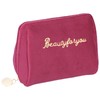 La Hirodor Makeup Pouch, Red (Compact yet High Functionality) Pouch,