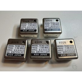 KSS NEW LOT *5* KSS CRYSTAL OSCILLATOR 7.68 MHz TCXO-31C pin 3 **USA SELLER**