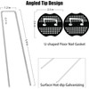 Galvanised Ground Anchors, Pack of 20 U-shaped Garden Pegs with