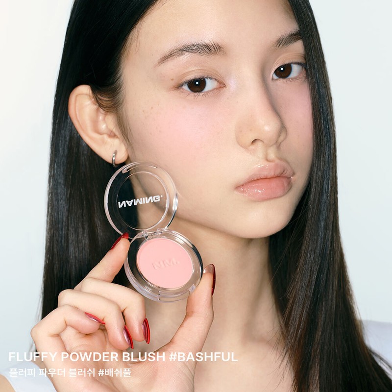 NAMING. Fluffy Powder Blush (Set/Single) (22 Colors) - TENDER