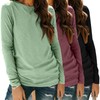 Zeagoo Long Sleeve Shirts for Women Trendy 3 Pack Fall