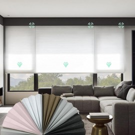 Yoolax Electric Honeycomb Screen, Fabric Sample, Honeycomb Structure, Free Sample Book, Thermal Insulation, Light Blocking and Lighting, 15 Colors Available