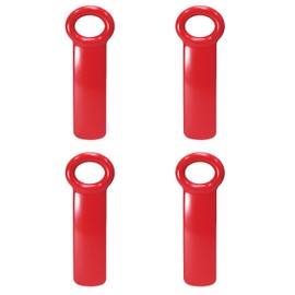 Brix Original Easy Jar Key Opener, Great for Kids and Arthritis and Carpal Tunnel Sufferers, Red, Set of 4