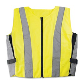 cartrend cartrend 50251 Warnweste Motorrad, Erwachsene, Leucht-Gelb, Silber (reflektierend)