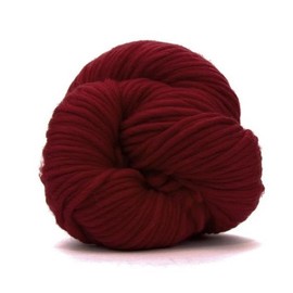 Revolution Fibers Hilo de merino súper voluminoso de alta calidad, 100 gramos de hilo de lana 100 % grueso, hilo de lana gruesa para tejer, ganchillo, manta de bebé, teñido, fieltro, tela, rojo rubí