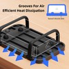 Upgraded Laptop Charger Holder,Adjustable Silicone Strap Power Brick Organizer With