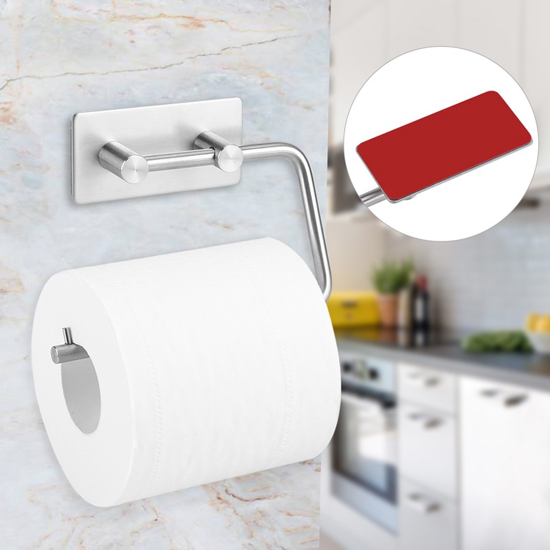 Wall Mounted Stainless Steel Roll Paper Holder Tissue Towel Rack